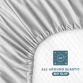 thumbnail image 6 of Bare Home 2 Pack Fitted Sheets - Premium 1800 Collection - Ultra Soft - Crib, Pink Slipper/Cloud Grey, 6 of 7