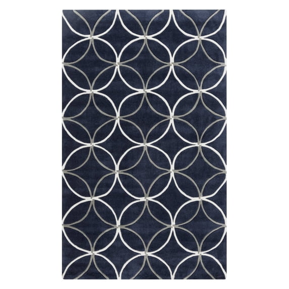 Surya Cosmopolitan 2' x 3' Hand Tufted Wool Rug in Blue