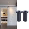 thumbnail image 5 of 2-Pack Carbon Steel Barn Door Shaft Pin Rail Mount Clamps,Durable Wear-Resistant Pulley Accessories for Hanging Rail Hardware,Easy Install for Smooth Sliding Door Operation, 5 of 9