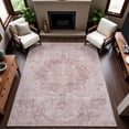 thumbnail image 6 of Addison Rugs Mayfield Premium Machine Washable Traditional Global Pink Rectangle Rug, 8' x 10', 6 of 6