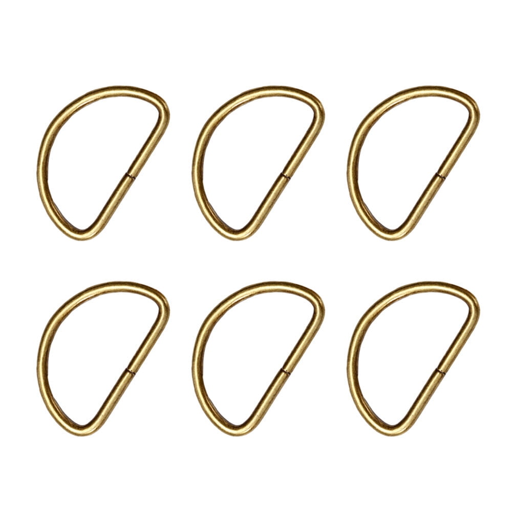 D ring 20PCS Metal Shoulder Strap D Ring Multipurpose Bag bing Ring