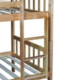 thumbnail image 6 of Bellemave Bunk Bed with Trundle, Twin Over Twin Bunk Bed Frame Can Convertible 2 Platform Bed, Wood Bunk Bed Built-in Ladder for Teens & Adults(Natural), 6 of 8