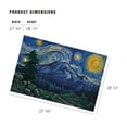 thumbnail image 5 of Lantern Press 1000 Piece Jigsaw Puzzle, Mount Rainier National Park, Washington, Starry Night National Park Series, Contour, 5 of 5