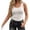 A1-White2696, variant on XIAONU Womens Ribbed Tank Top U Neck Sleeveless Slim Fit Daily Shirt