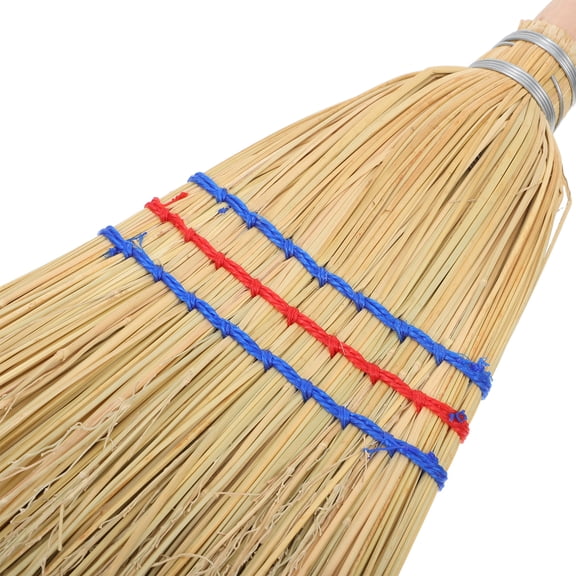 BESTYASH Handheld Natural Straw Whisk Broom for Sweeping Leaves, Dust, Debris - Indoor and Outdoor Cleaning Tool