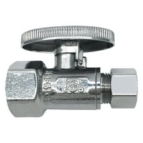 The Works QTS122, Chrome Plated Brass 1/2 in. FIP x 3/8 in. O.D. Compression Valve