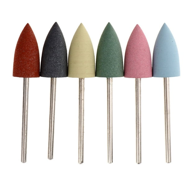 6/32 '' Brocas para uñas Cabezal de pulido eléctrico de silicona Broca para 07 Zulema Brocas eléctricas para uñas