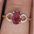 thumbnail image 4 of HeartsAndYou 2.6ct Natural Ruby Diamond Engage Ring Split Band Solitaire 14k SOLID Rose Gold, 4 of 8
