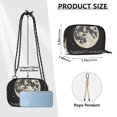 thumbnail image 4 of FORMRS Mini Crossbody Bag for Women Adjustable Shoulder Rope Travel Casual Phone Purse, Beige Moon, 4 of 7