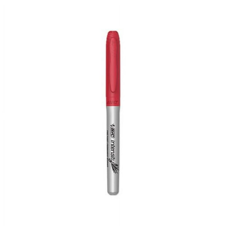 BiC 2000 Marker Pen, Permanent, Bullet Tip, Red - Supplies East Riding