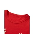 thumbnail image 4 of Caoirhny Family Pajamas Matching Set Christmas Antler Print Long Sleeve Tops and Elastic Plaid Pants Loungewear Soft Sleepwear, 4 of 9