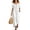A-White, variant on Summer Womens Dress Off Shoulder Ruffled Neckline Short Sleeve & Side Pockets Maxi Dress