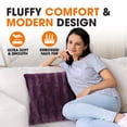 thumbnail image 2 of Cheer Collection Faux Fur Throw Pillow Cover, 2 of 5