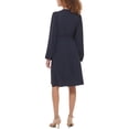 thumbnail image 2 of Tommy Hilfiger Womens Blouson Sleeves V-Neck Wrap Dress, 2 of 2