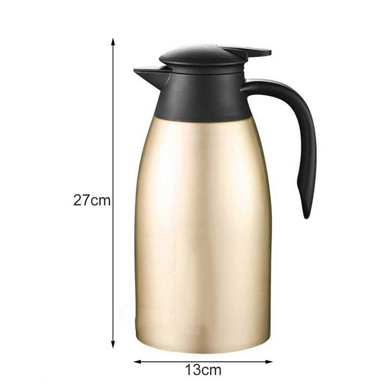 24 Hours 2L Thermos Insulation Pots Bottle 304 Stainless Steel Vacuum  Kettle Large Capacity Water Coffee Thermos Cold Hot Drink