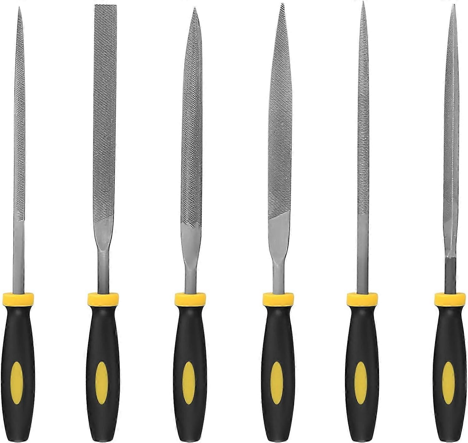 6 Piece File Set, Files and Rasps, Needle Files, Diamond Rasp Files ...