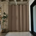 thumbnail image 2 of Room/Dividers/Now Tension Rod Room Divider Kit - XX-Large B, 9ft Tall x 10ft - 12ft 6in Wide (Mocha), 2 of 6