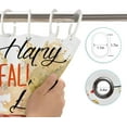 thumbnail image 5 of Fall Gnome Shower Curtain Happy Fall Y''all Red Truck Maple Tree Leaves Pumpkins Shower Curtain for Bathroom Autumn Thanksgiving Harvest Fruits Home Bathtub Decor Waterproof Fabric 72x72 Inch, 5 of 6