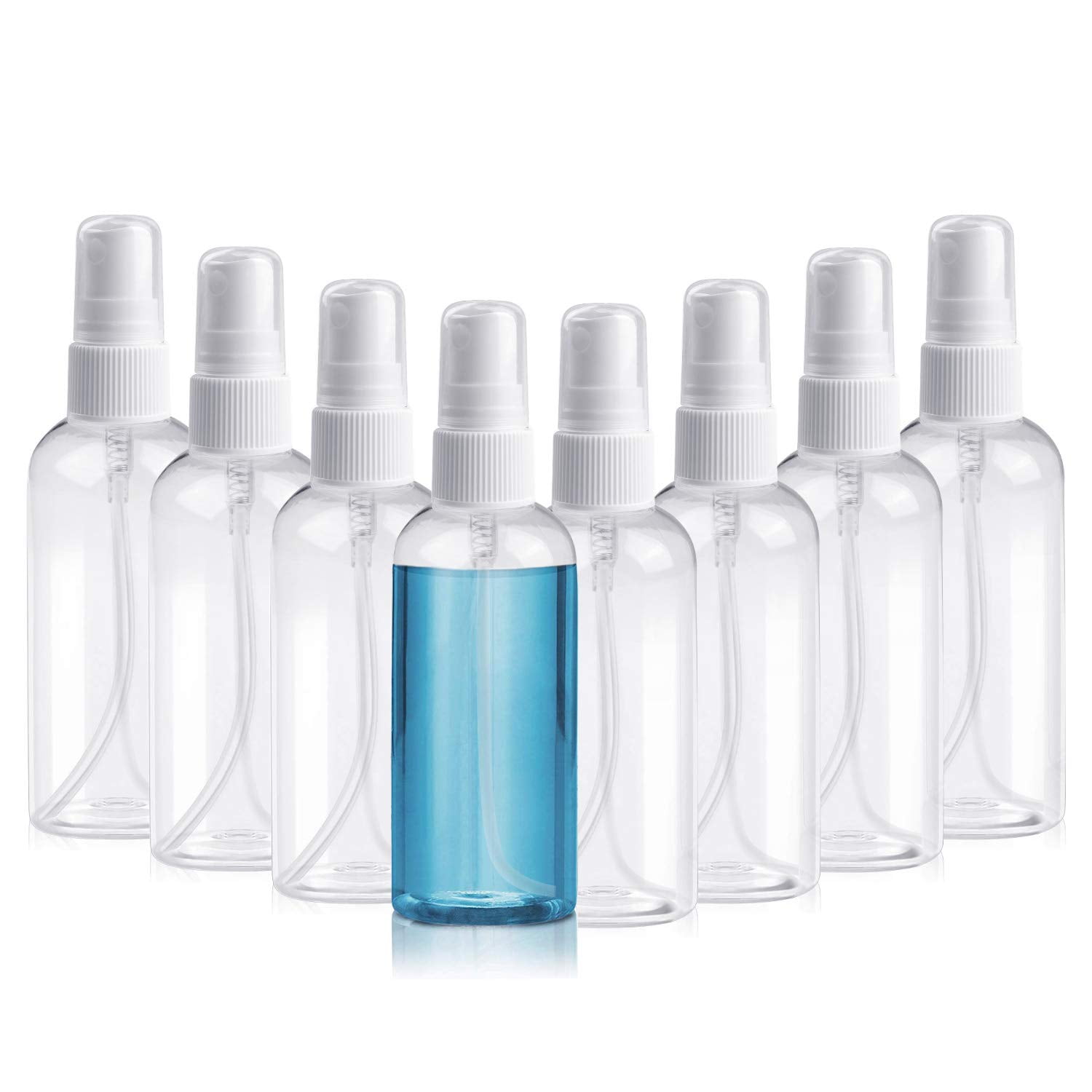 8 Packs Clear Spray Bottles,Mini Travel Size Spray Bottle,Refillable