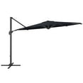 thumbnail image 3 of CorLiving 11.5ft Deluxe Tilting and Rotating Offset Patio Umbrella with Aluminum Frame and Durable Canopy, Black, 3 of 11