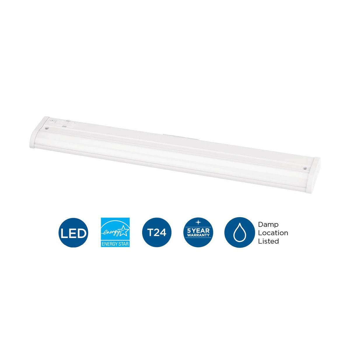 Progress Lighting P700027-Cs Hide-A-Lite 24" Led Under Cabinet Light - White
