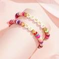 thumbnail image 2 of APSVO First Day of School Bracelet Mommy and Me Back to School Kindergarten Pre-K 1st Grade 2nd Grade Gifts Cross Colorful Bracelet Set for Daughter Girls from Mom Mother Mama Matching Jewelry Gift, 2 of 6