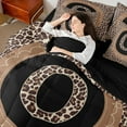 thumbnail image 4 of Feelyou Initial O Kid Bedding Comforter Set 7pcs, Cheetah Leopard Print King Bedding Sets, 4 of 8