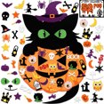 thumbnail image 1 of Halloween Diy Calabaza Gato Bruja Fieltro Adhesivo Colgante De Pared Fieltro Para Decoración De Halloween 52 Uds Minnieouse HA037882-00, 1 of 6