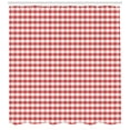 thumbnail image 3 of Ambesonne Checkered Shower Curtain, Traditional Gingham, 69"Wx75"L, Coral White, 3 of 3