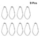 thumbnail image 3 of 9pcs Running Headband Cuerda elástica Fútbol Accesorios antideslizantes para el cabello Yoga Banda para el cabello Unisex Diadema Negro, 3 of 5