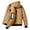 Khaki, variant on Daznico Winter Coats for Men,Reversible Hooded Jacket Heavy Duty Winter Coat with Detachable Lined Hood for Extreme Cold Weather and Warmth,Size:L