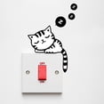 thumbnail image 3 of VONKY Cute Cat Switch Wall Stickers DIY Funny Home Bedroom Sticker, 3 of 8