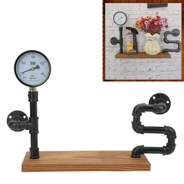 Hanging Storage Rack, Wrought Iron Wall Shelf Retro for Bathroom