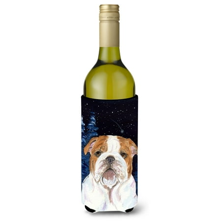

Caroline s Treasures SS8447LITERK Starry Night English Bulldog Wine Bottle Hugger Wine Bottle multicolor