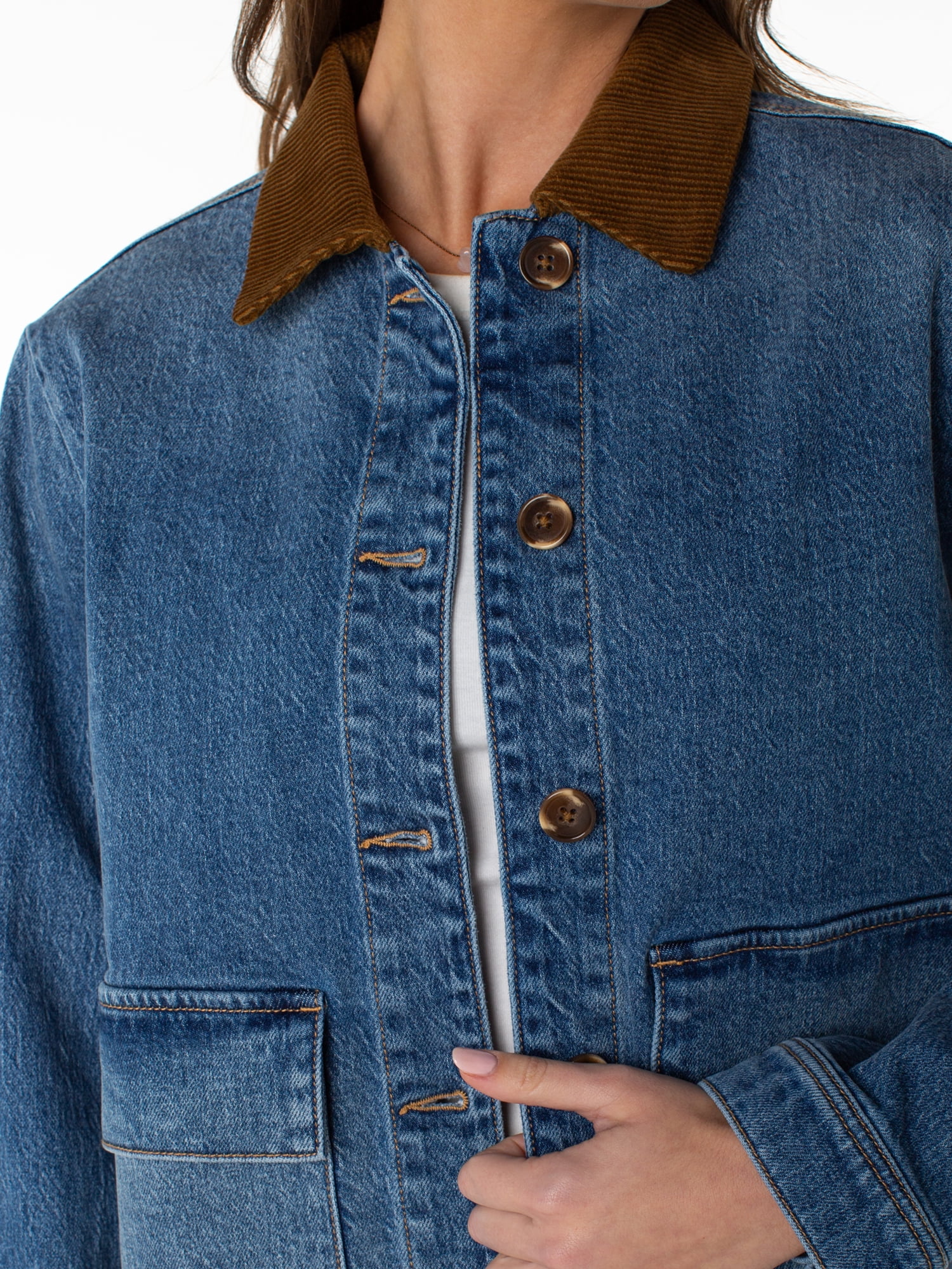 Celebrity Pink Women's and Women's Plus Boxy Barn Jacket, Sizes XS-4X