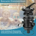 thumbnail image 3 of CSYANXING Replacement Top Mount Multiport Valve for Pool Sand Filters 1.5 Inch for Hayward and Blue Wave Filters, 3 of 10