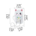 thumbnail image 3 of SHISHIan Clearance Multifunctional No Punching Washbasin Storage Wall Hanger Bathroom Cartoon Rack Hook Command Hooks 1X Hook Multi-Color, 3 of 5