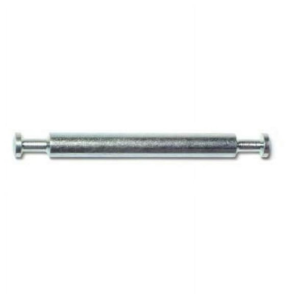 7mm x 64mm Zinc Plated Steel Double-Ended Dowels (4 pcs.)