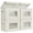 Beige Linen Pattern-17''-4 Pack, variant on Storbwith Lids Collapsible Foldable Closet Boxes For Clothes [3-pack] Containers Handles Home Office Bedroom (grey 17" X 12"x 12")
