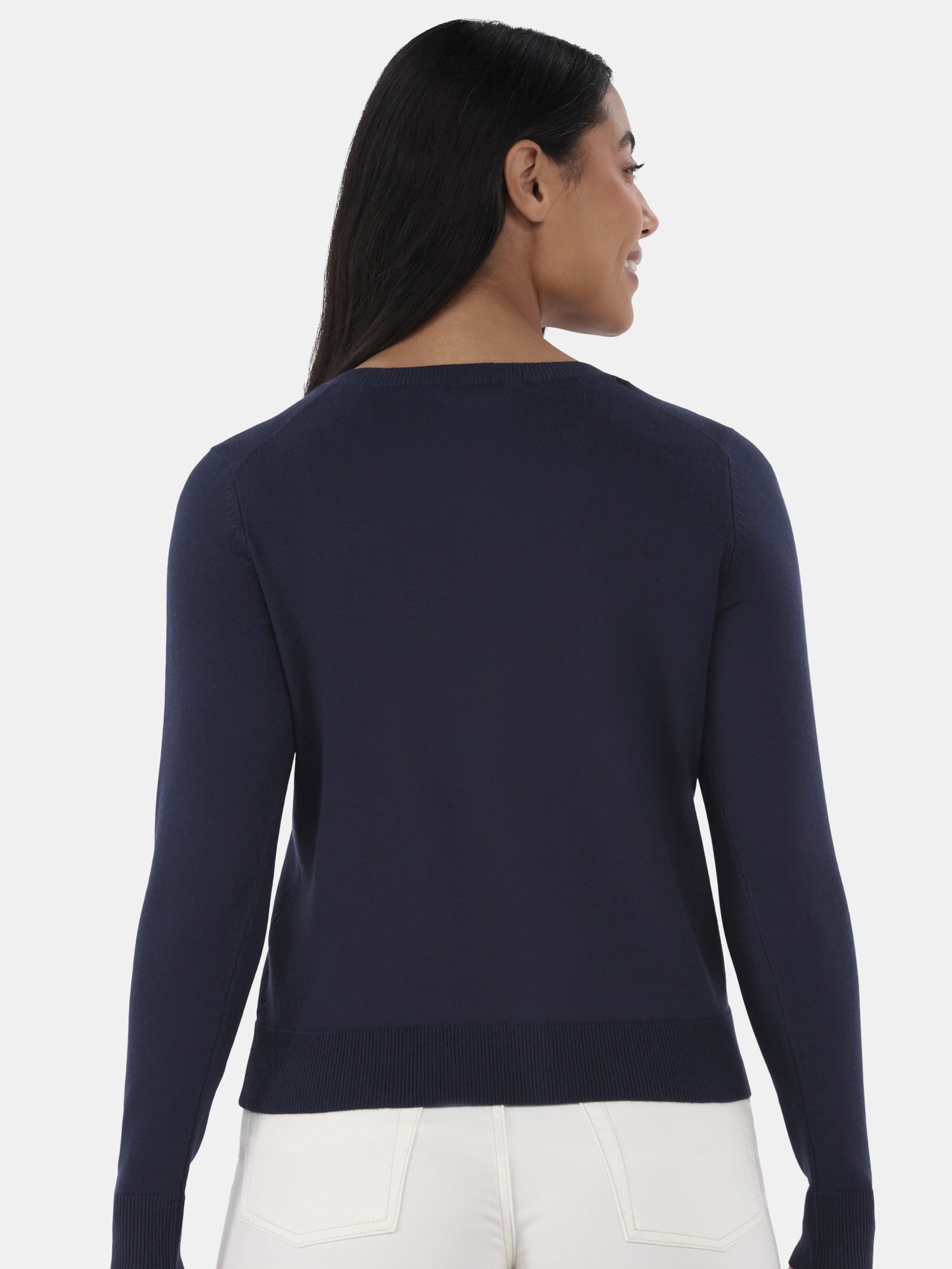 Time and Tru Women’s Fine Gauge Cardigan Sweater, Lightweight, Size XS-XXXL