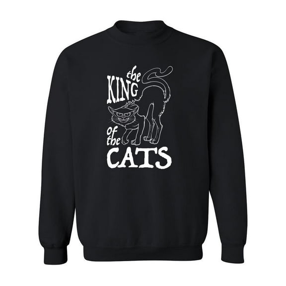 The King Of The Cats! Sweatshirt Men -Image by Shutterstock, Male Small
