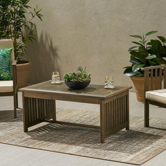 Outdoor Wood Console Cabinet - Stylish Storage Patio Beverage Enhance Entertaining