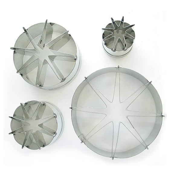 Chrysanthemum Cutters (also Water Lily center, set of 4 sizes) by WSA