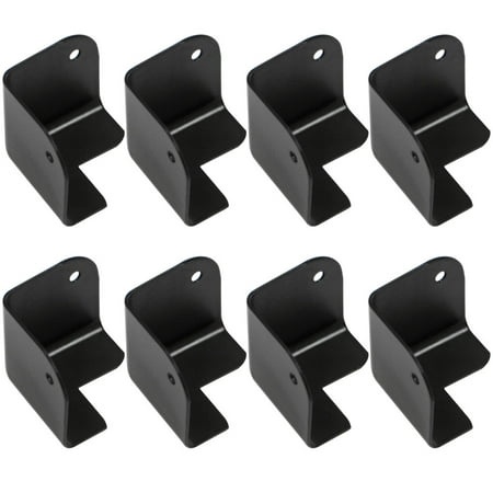 Seismic Audio Black Metal Corners for Front of PA Speakers and Subwoofer Cabinets - 8 Pack - (Best Powered Pa Subwoofer)