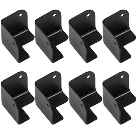 Vintage Speaker Cabinets - Seismic Audio Black Metal Corners for Front of PA Speakers and Subwoofer Cabinets - 8 Pack - SACR214-8Pack