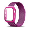thumbnail image 1 of Caja De Vidrio + Metal Inoxidable Para La Correa Del Reloj De Apple 41MM 45MM 40mm 44mm 38mm 42mm Pulsera De Acero Para iWatch 8 5 4 3 SE 6 7 Ultra 49mm, 1 of 4