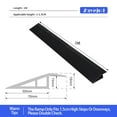thumbnail image 2 of 1M PVC Rubber Wheelchair Ramp Self Adhesive Threshold Reducer Door Floor Transition Strip Black, 2 of 7