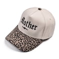 thumbnail image 6 of Helii Mother Embroidered Baseball Cap Retro Two Tone Trucker Hat, Adjustable Snapback Dad Hat Cotton Blend Summer Sun Cap for Women Men Outdoor Casual Wear Khaki,A, 6 of 7