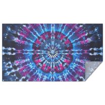 Colorful Tie Dye Pattern Rectangle Tablecloth 60"x102",Waterproof Polyester Rectangle Table Cloth, Wipeable Spillproof Polyester Tablecloth for Dining, Camping, Indoor and Outdoor