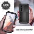 thumbnail image 4 of SaniMore for Samsung Galaxy S24 5G 2024 Rugged case with Screen Protector, Stand Camera Slide Cover for Samsung S24 Metal Military Sturdy Armour Shockproof Cover for Man Outdoor, Black, 4 of 8